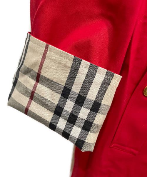 BURBERRY LONDON（バーバリーロンドン）BURBERRY LONDON (バーバリーロンドン) シングルコート レッド サイズ:Lの古着・服飾アイテム