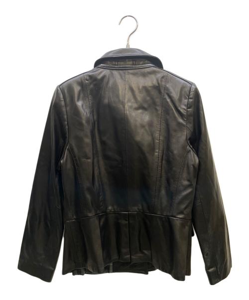 BURBERRY LONDON（バーバリーロンドン）BURBERRY LONDON (バーバリーロンドン) レザージャケット ブラック サイズ:44の古着・服飾アイテム