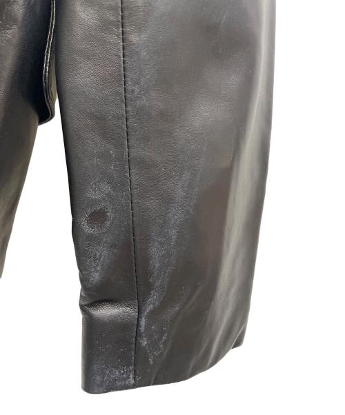 BURBERRY LONDON（バーバリーロンドン）BURBERRY LONDON (バーバリーロンドン) レザージャケット ブラック サイズ:44の古着・服飾アイテム