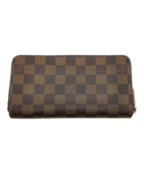 LOUIS VUITTON（ルイ ヴィトン）LOUIS VUITTON (ルイ ヴィトン) ダミエ ラウンドファスナージッピーウォレット ブラウンの古着・服飾アイテム