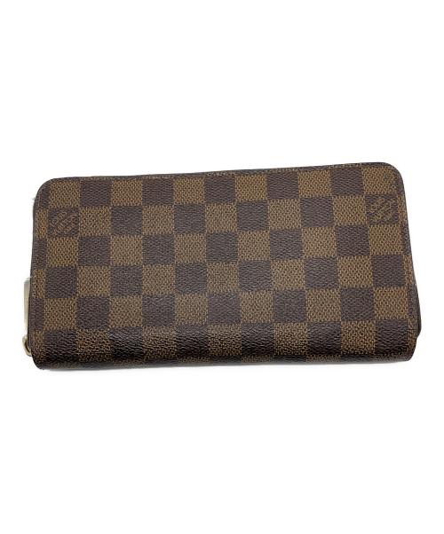 LOUIS VUITTON（ルイ ヴィトン）LOUIS VUITTON (ルイ ヴィトン) ダミエ ラウンドファスナージッピーウォレット ブラウンの古着・服飾アイテム