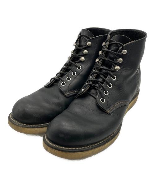 RED WING（レッドウィング）RED WING (レッドウィング) 編上げブーツ ブラック サイズ:SIZE 9の古着・服飾アイテム