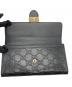 中古・古着 GUCCI (グッチ) インターロッキングG／長財布 ブラック：18000円