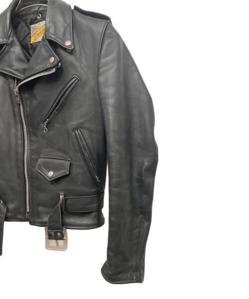 Schott（ショット）Schott (ショット) ダブルライダースジャケット ブラック サイズ:34の古着・服飾アイテム