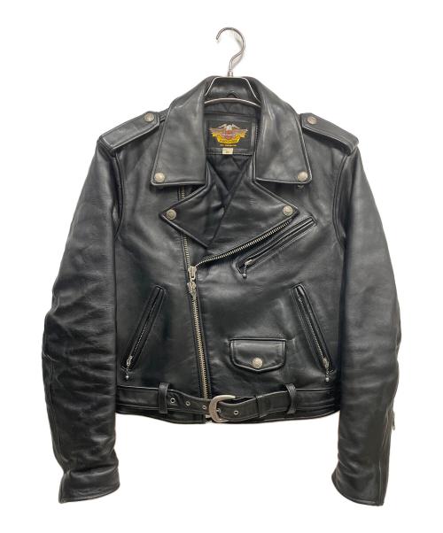 HARLEY-DAVIDSON（ハーレーダビッドソン）HARLEY-DAVIDSON (ハーレーダビッドソン) レザーライダースジャケット ブラック サイズ:Mの古着・服飾アイテム