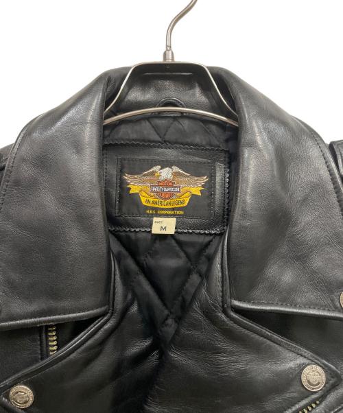 HARLEY-DAVIDSON（ハーレーダビッドソン）HARLEY-DAVIDSON (ハーレーダビッドソン) レザーライダースジャケット ブラック サイズ:Mの古着・服飾アイテム
