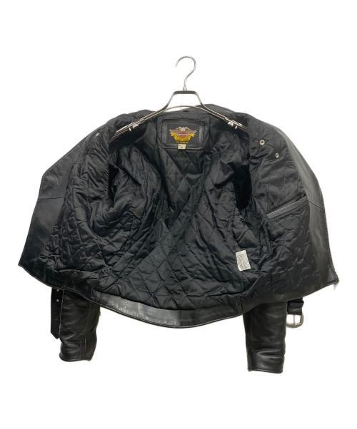 HARLEY-DAVIDSON（ハーレーダビッドソン）HARLEY-DAVIDSON (ハーレーダビッドソン) レザーライダースジャケット ブラック サイズ:Mの古着・服飾アイテム