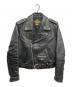 HARLEY-DAVIDSON（ハーレーダビッドソン）の古着「レザーライダースジャケット」｜ブラック