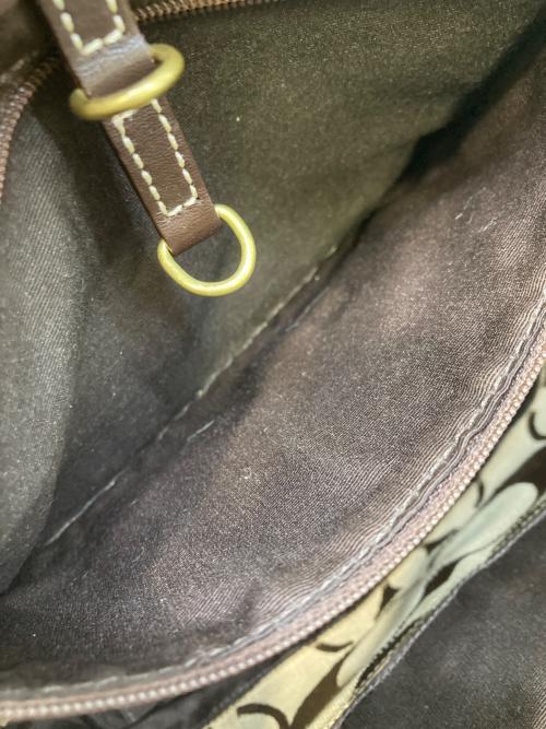 COACH（コーチ）COACH (コーチ) シグネチャートートバッグ ブラウンの古着・服飾アイテム