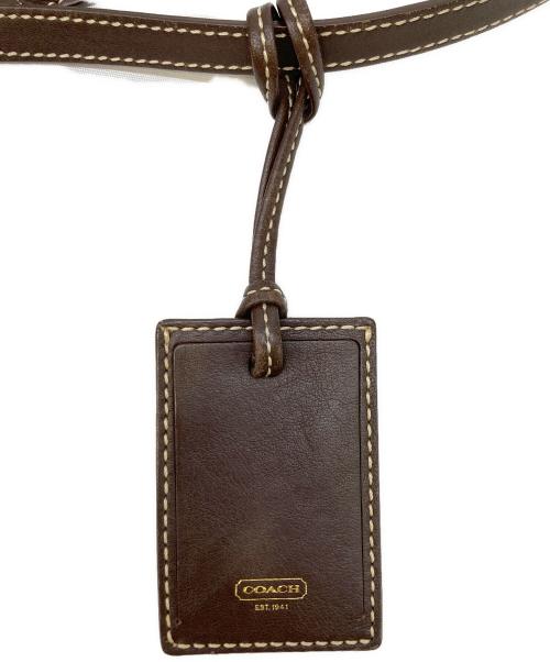 COACH（コーチ）COACH (コーチ) シグネチャートートバッグ ブラウンの古着・服飾アイテム