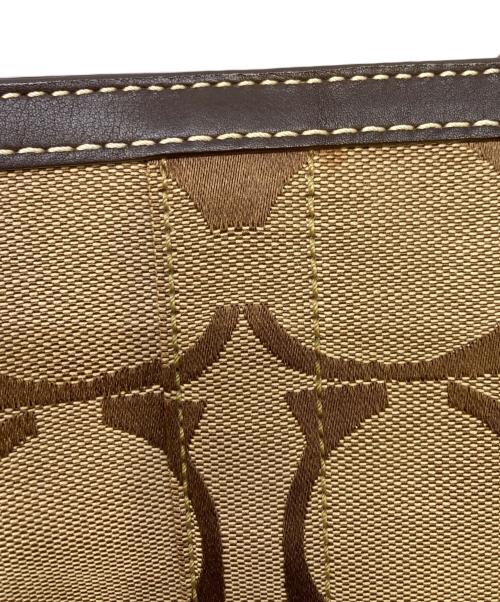 COACH（コーチ）COACH (コーチ) シグネチャートートバッグ ブラウンの古着・服飾アイテム