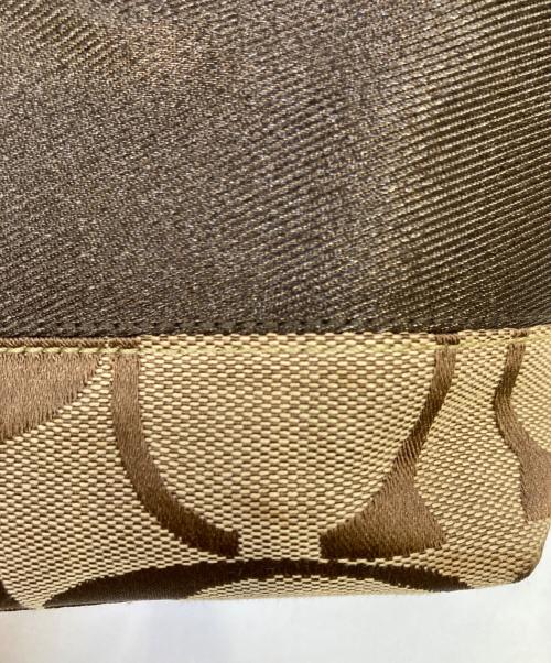 COACH（コーチ）COACH (コーチ) シグネチャートートバッグ ブラウンの古着・服飾アイテム