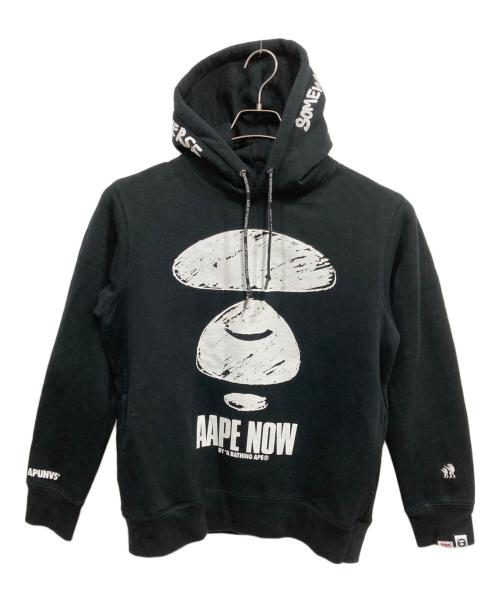 A BATHING APE（アベイシングエイプ）A BATHING APE (アベイシングエイプ) プルオーバーパーカー ブラック サイズ:Lの古着・服飾アイテム