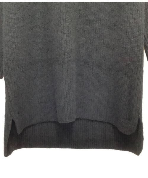 HERMES（エルメス）HERMES (エルメス) Vネックヤクウールニットワンピース ブラック サイズ:36の古着・服飾アイテム