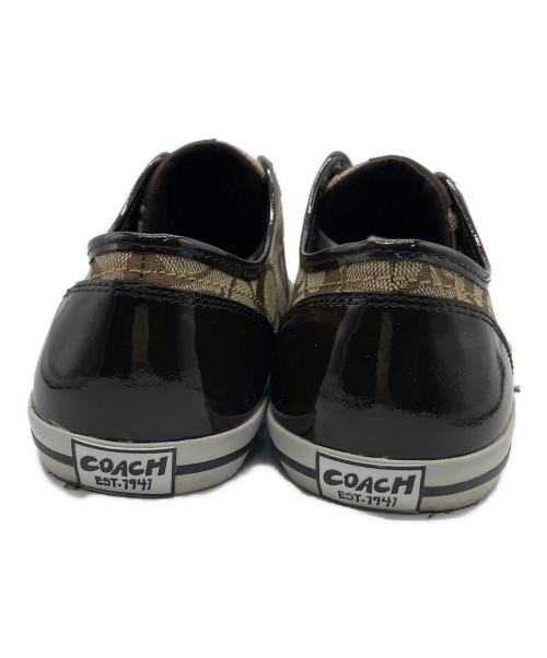 COACH（コーチ）COACH (コーチ) シグネチャー ローカットスニーカー ベージュ サイズ:40の古着・服飾アイテム