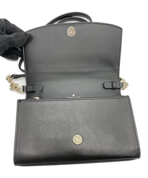 Kate Spade（ケイトスペード）Kate Spade (ケイトスペード) チェーンショルダーバッグ ブラック×ベージュの古着・服飾アイテム