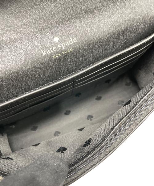 Kate Spade（ケイトスペード）Kate Spade (ケイトスペード) チェーンショルダーバッグ ブラック×ベージュの古着・服飾アイテム