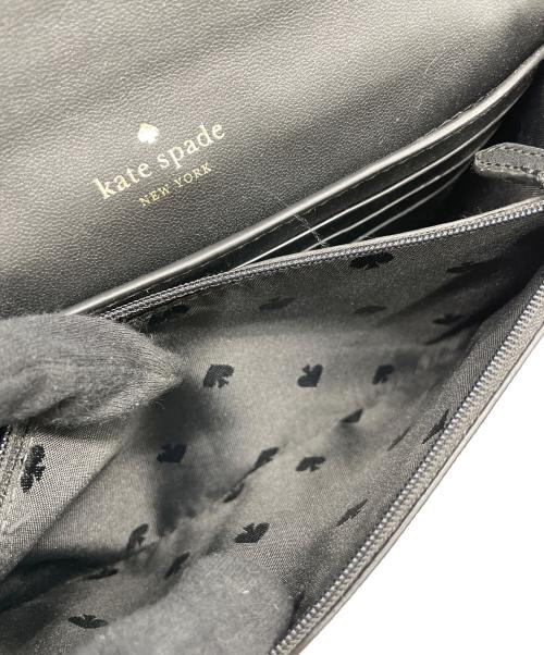 Kate Spade（ケイトスペード）Kate Spade (ケイトスペード) チェーンショルダーバッグ ブラック×ベージュの古着・服飾アイテム