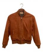 LEATHER GARMENTレザー ガーメント）の古着「シングルライダースジャケット」｜ブラウン