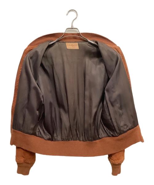 LEATHER GARMENT（レザー ガーメント）LEATHER GARMENT (レザー ガーメント) シングルライダースジャケット ブラウン サイズ:記載なしの古着・服飾アイテム