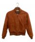LEATHER GARMENT（レザー ガーメント）の古着「シングルライダースジャケット」｜ブラウン