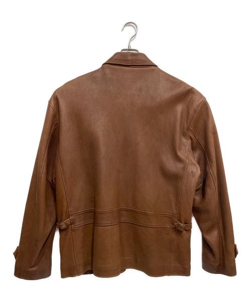 POLO RALPH LAUREN（ポロ・ラルフローレン）POLO RALPH LAUREN (ポロ・ラルフローレン) レザージャケット ブラウン サイズ:Lの古着・服飾アイテム