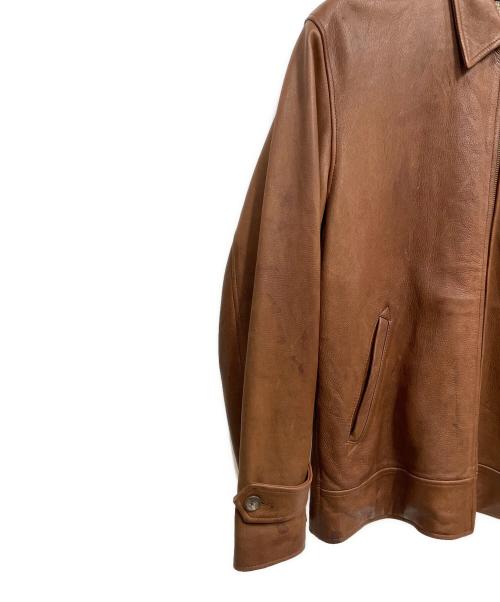 POLO RALPH LAUREN（ポロ・ラルフローレン）POLO RALPH LAUREN (ポロ・ラルフローレン) レザージャケット ブラウン サイズ:Lの古着・服飾アイテム