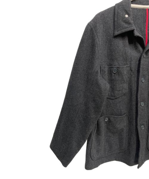 BRU NA BOINNE（ブルーナボイン）BRU NA BOINNE (ブルーナボイン) ウールジャケット グレー サイズ:Lの古着・服飾アイテム
