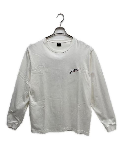 AVIREX（アヴィレックス）AVIREX (アヴィレックス) 長袖カットソー ホワイト サイズ:Lの古着・服飾アイテム