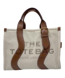 MARC JACOBS（マークジェイコブス）の古着「ザウェイビー キャンバス トートバッグ ミディアム」｜ホワイト×ブラウン