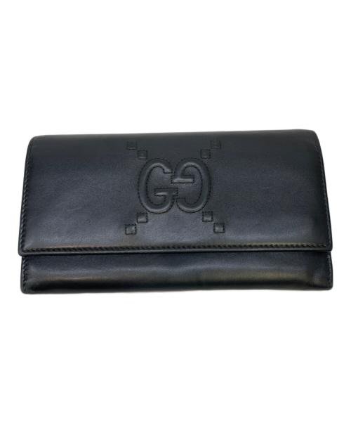 GUCCI（グッチ）GUCCI (グッチ) 長財布 ブラックの古着・服飾アイテム