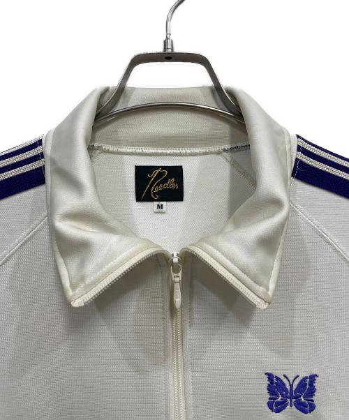 Needles（ニードルズ）Needles (ニードルズ) Track Jacket - Poly Smooth ホワイト×パープル サイズ:Mの古着・服飾アイテム