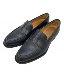 Crockett & Jones×UNITED ARROWS（クロケット＆ジョーンズ×ユナイテッドアローズ）の古着「コインローファー」｜ネイビー