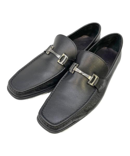 Salvatore Ferragamo（サルヴァトーレ フェラガモ）Salvatore Ferragamo (サルヴァトーレ フェラガモ) ビットローファー ブラック サイズ:EE 91/2の古着・服飾アイテム
