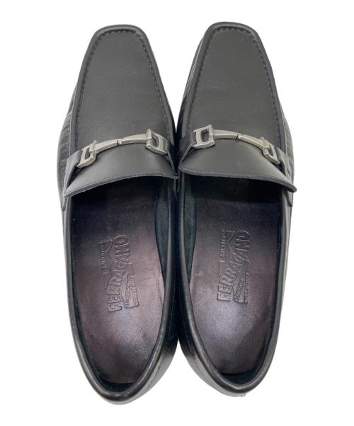 Salvatore Ferragamo（サルヴァトーレ フェラガモ）Salvatore Ferragamo (サルヴァトーレ フェラガモ) ビットローファー ブラック サイズ:EE 91/2の古着・服飾アイテム