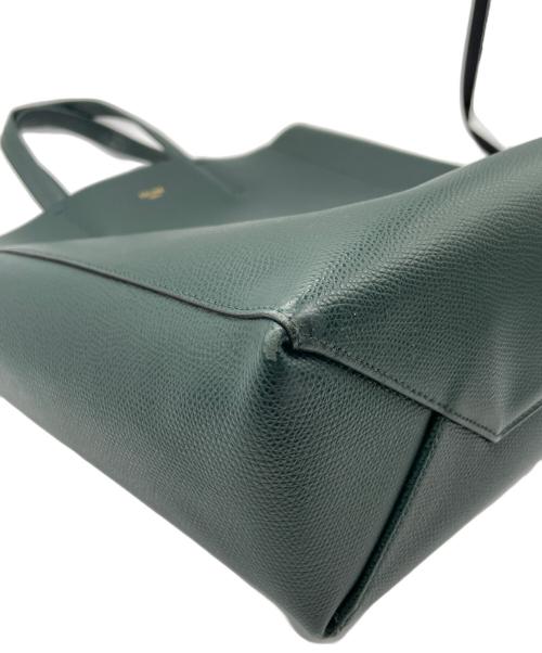 CELINE（セリーヌ）CELINE (セリーヌ) バーティカルカバスモール ダークグリーンの古着・服飾アイテム
