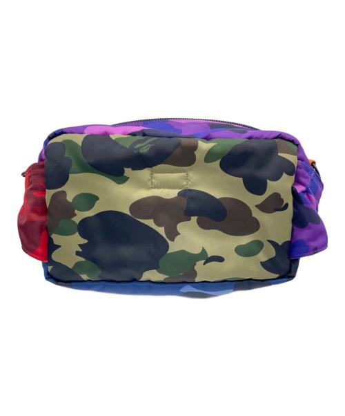 PORTER（ポーター）PORTER (ポーター) A BATHING APE (アベイシングエイプ) ウエストバッグ マルチカラーの古着・服飾アイテム