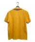 PRADA (プラダ) フロントラバー ラインポロシャツ オレンジ サイズ:XL：13000円