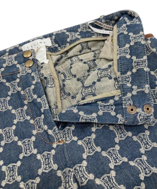 CELINE（セリーヌ）CELINE (セリーヌ) マカダム柄デニムパンツ インディゴ サイズ:36の古着・服飾アイテム