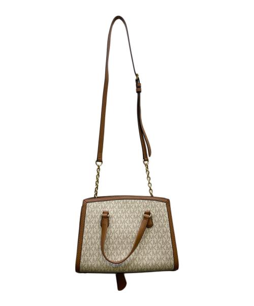 MICHAEL KORS（マイケルコース）MICHAEL KORS (マイケルコース) MICHAEL KORS　ハンドバッグ ブラウン×アイボリーの古着・服飾アイテム