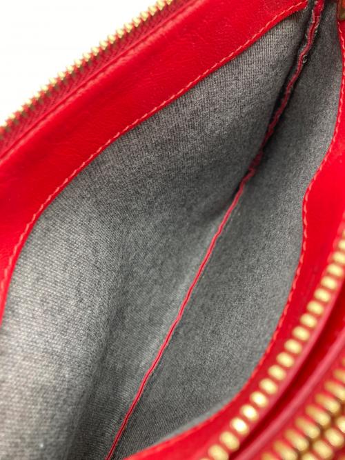 CELINE（セリーヌ）CELINE (セリーヌ) トリオ スモールショルダーポーチ レッドの古着・服飾アイテム