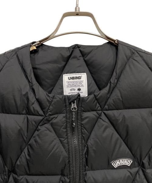 UNBIND（アンバインド）UNBIND (アンバインド) TRIGON DOWN VEST ブラック サイズ:XLの古着・服飾アイテム