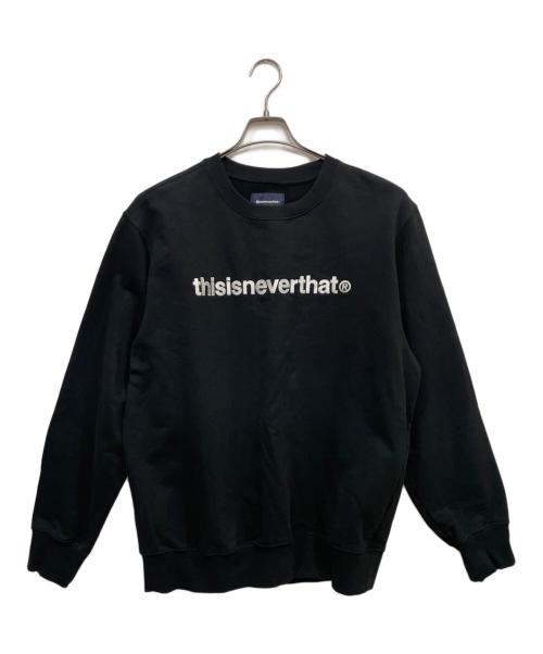 thisisneverthat（ディスイズネバーザット）thisisneverthat (ディスイズネバーザット) クルーネックスウェット ブラック サイズ:XLの古着・服飾アイテム