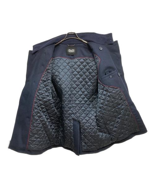 DOLCE & GABBANA（ドルチェ＆ガッバーナ）DOLCE & GABBANA (ドルチェ＆ガッバーナ) ミリタリーウールPコート ネイビー サイズ:52の古着・服飾アイテム