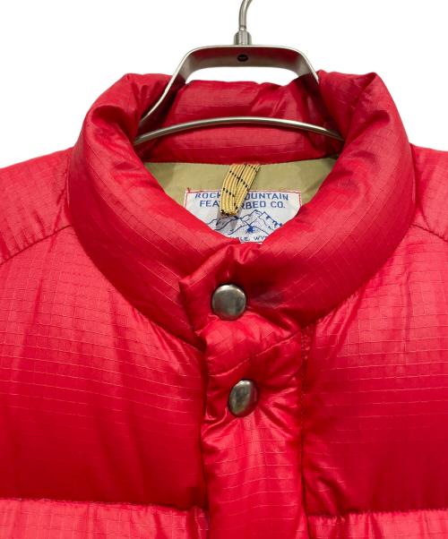 RockyMountainFeatherBed（ロッキーマウンテンフェザーベッド）RockyMountainFeatherBed (ロッキーマウンテンフェザーベッド) ダウンベスト レッド サイズ:38の古着・服飾アイテム