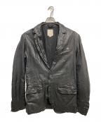 DIESELディーゼル）の古着「ラムレザージャケット」｜ブラック