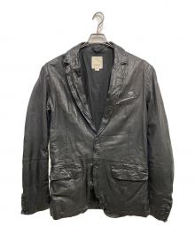 DIESEL（ディーゼル）の古着「ラムレザージャケット」｜ブラック