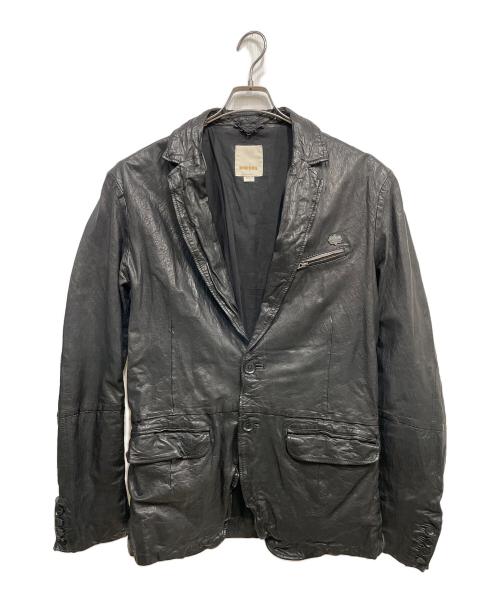 DIESEL（ディーゼル）DIESEL (ディーゼル) ラムレザージャケット ブラック サイズ:Lの古着・服飾アイテム