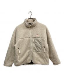 DANTON×niko and（ダントン×ニコアンド）の古着「スタンドカラー ボアフリースジャケット」｜ホワイト