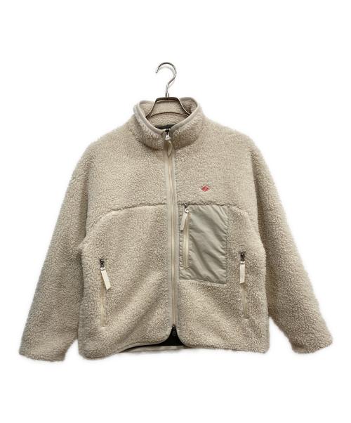 DANTON（ダントン）DANTON (ダントン) niko and (ニコアンド) スタンドカラー ボアフリースジャケット ホワイト サイズ:M 未使用品の古着・服飾アイテム